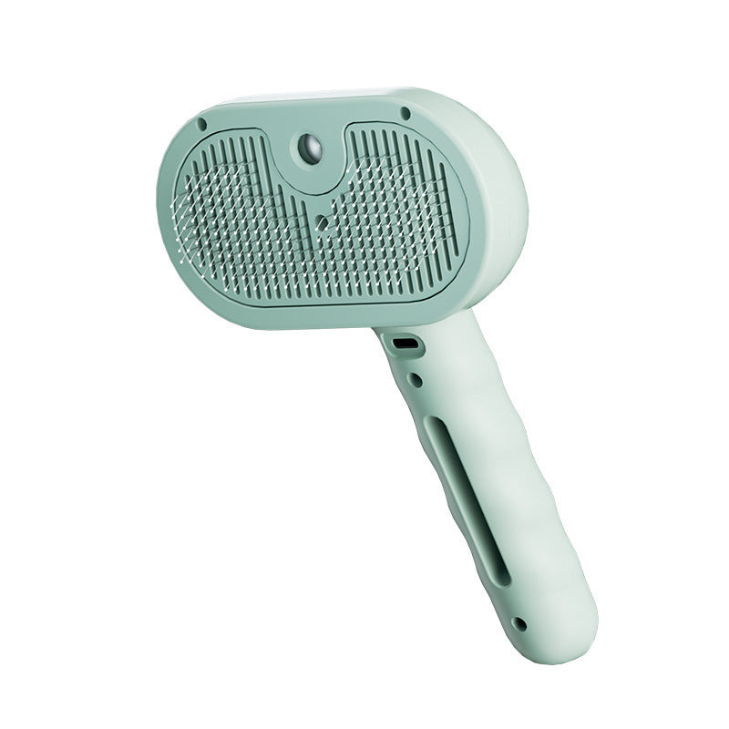 3 in 1 Pet Steam Brush with silicone Bristle Head 360 Rotating