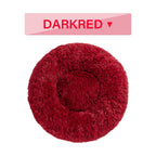 Fluffy Donut Dog Bed  Warm Soft