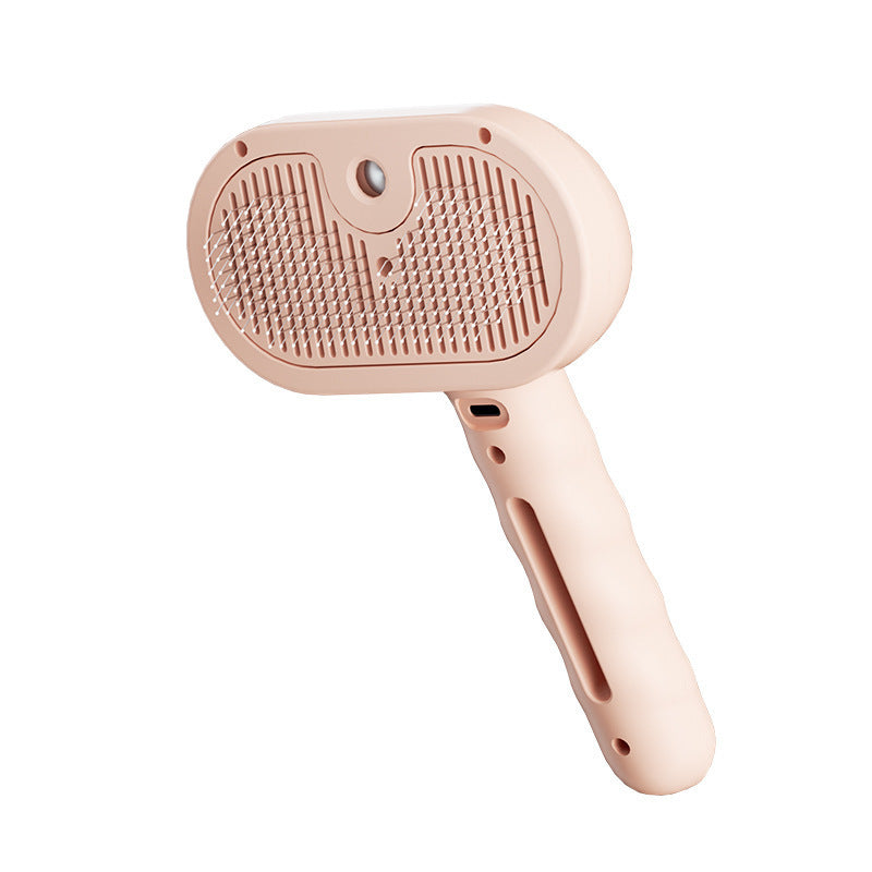 3 in 1 Pet Steam Brush with silicone Bristle Head 360 Rotating